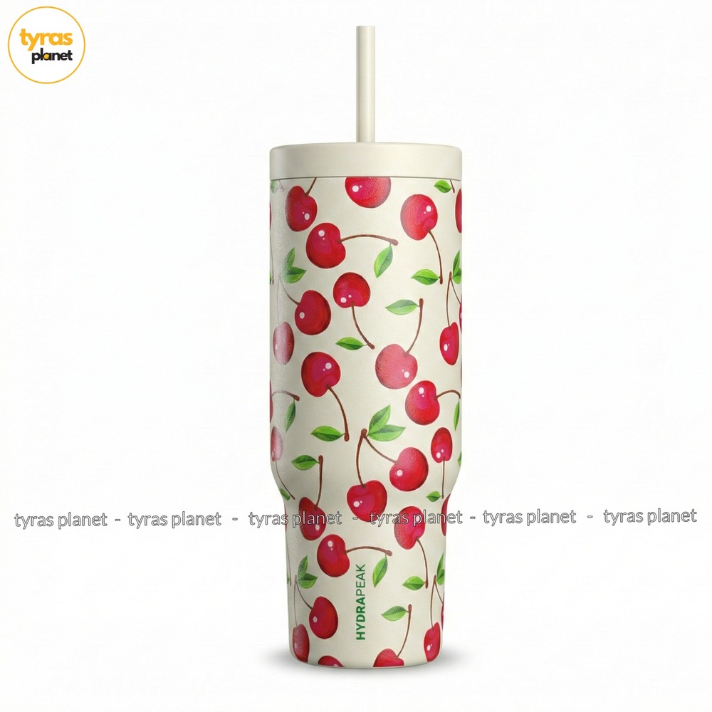 NEW Hydrapeak Voyager 32 oz Insulated Tumbler Artisan Collection Cherries Stone